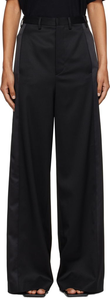Nohavice Maison Margiela MM6 Maison Margiela Tailored Wool Wide-Leg Trousers Čierna | S52KA0541 S47848, 0