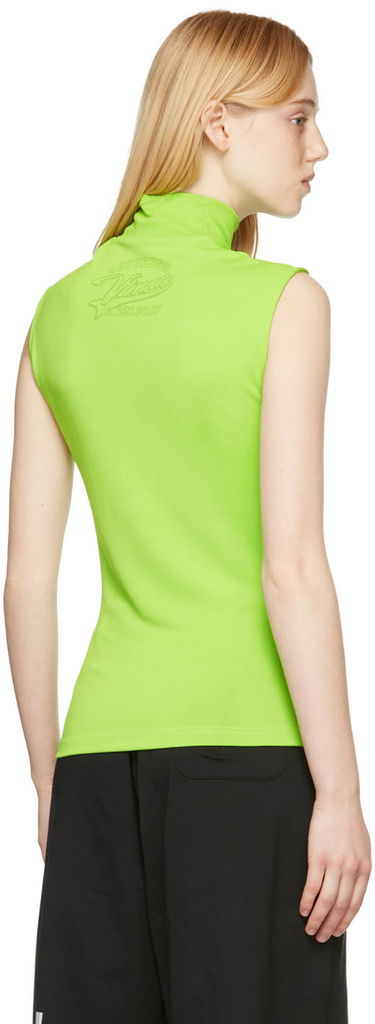 Tielko VETEMENTS VTMNTS Viscose Sleeveless Turtleneck Top Zelené | VL12TR520G, 2