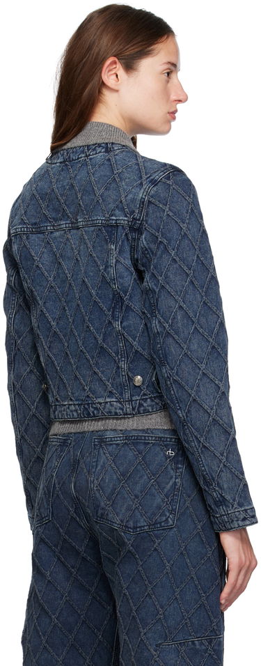 Bunda rag & bone Quilted Denim Jacket Modrá | WDD24F1438Q2KA, 2