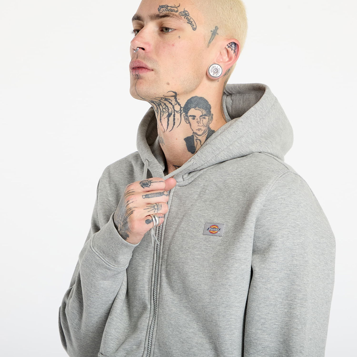 Mikina Dickies Oakport Zip Hoodie Šedá | DK0A4XD3HG01, 1