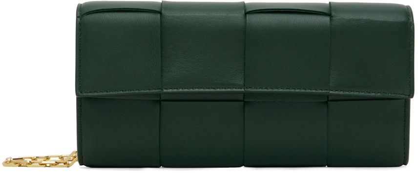 Kabelka Bottega Veneta Intreccio Cassette Chain Bag Zelené | 730539 VCQC4, 0