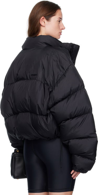 Prešívaná bunda VETEMENTS Vetements Double Logo Boxy Down Jacket Čierna | UH76PU220BB, 2