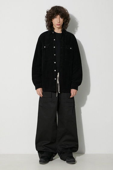 Košeľa Rick Owens Corduroy Shirt Jacket Čierna | DU02C5755.HC, 1