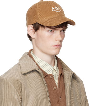 Šiltovka A.P.C. A.P.C. Charlie 'Rue Madame' Corduroy Baseball Cap Béžová | COHBB-M24163, 3