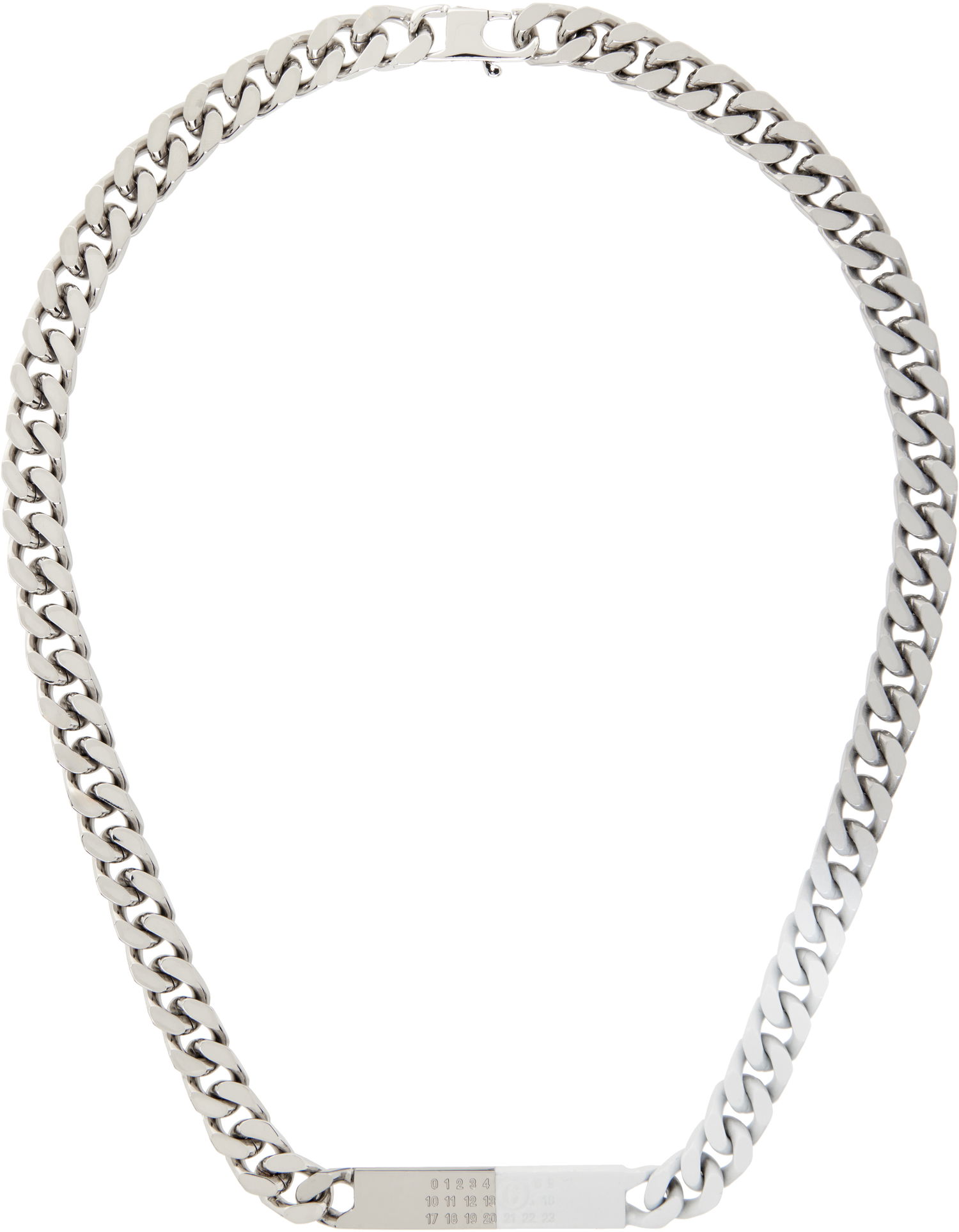 Náhrdelník Maison Margiela MM6 Maison Margiela Chain Necklace with Numbers Pendant Metalická | SM6UU0033 P8339, 0