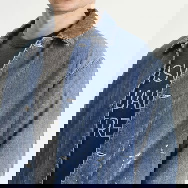 Bunda visvim Social Sculpture DMGD Paint Splatter Denim Work Jacket Modrá | 0125205006003, 5