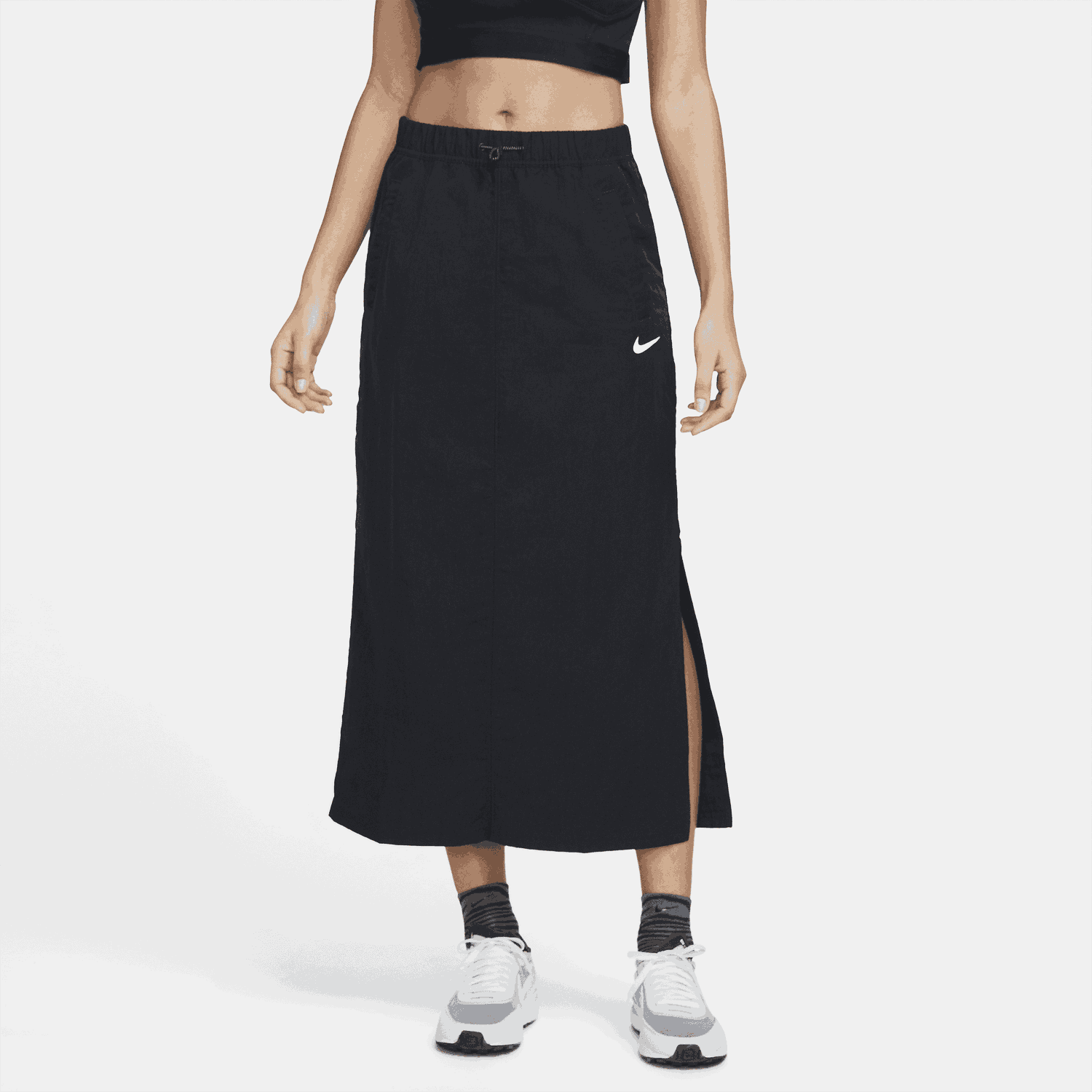 Sukňa Nike Sportswear Essential Woven High-Rise Skirt Čierna | DM6249-010, 0