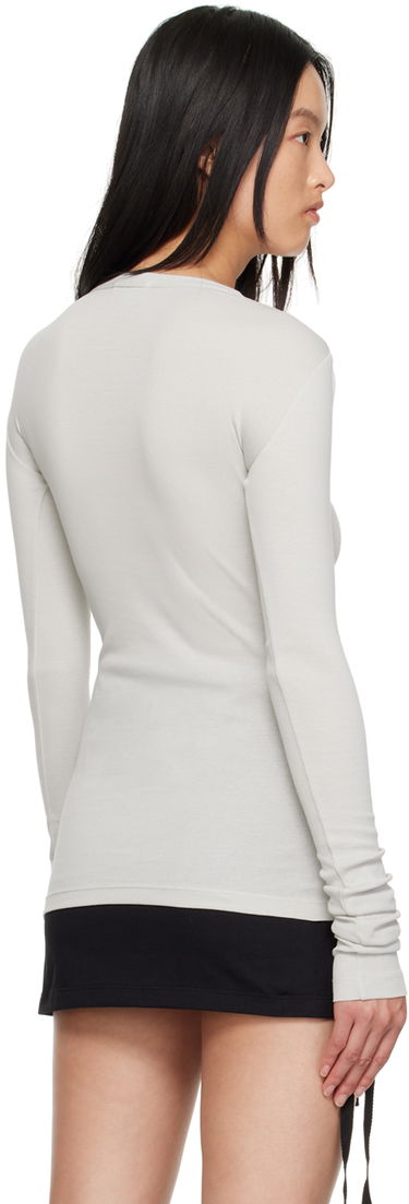 Tričko Ann Demeulemeester Long Sleeve T-Shirt Šedá | 2301-W-JTS02-FA045-045, 2