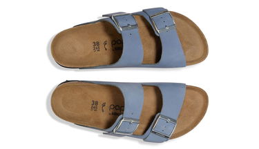 Tenisky a topánky Birkenstock Arizona PAP Flex Platform Nubuk Leather Narrow Fit Sandals Modrá | 1030588, 5