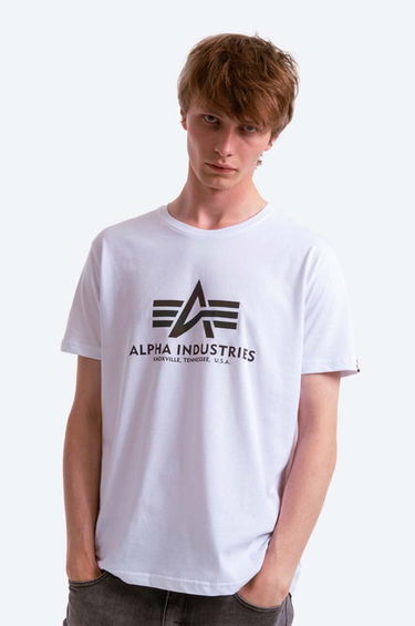 Tričko Alpha Industries Reflective Logo Graphic T-Shirt Biela | 100501RR.09, 0