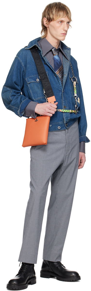 Taška cez rameno Vivienne Westwood Vivienne Westwood Squire Square Crossbody Bag Oranžová | 51160006U-S000B-, 3