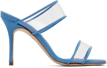Doplnky Manolo Blahnik Manolo Blahnik INVYMU Heeled Sandals Modrá | 422-1416, 0