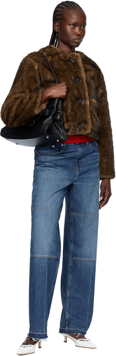 Bunda Marc Jacobs Marc Jacobs Teddy Cropped Faux-Fur Jacket Hnedá | 2F5RJC058W07, 3