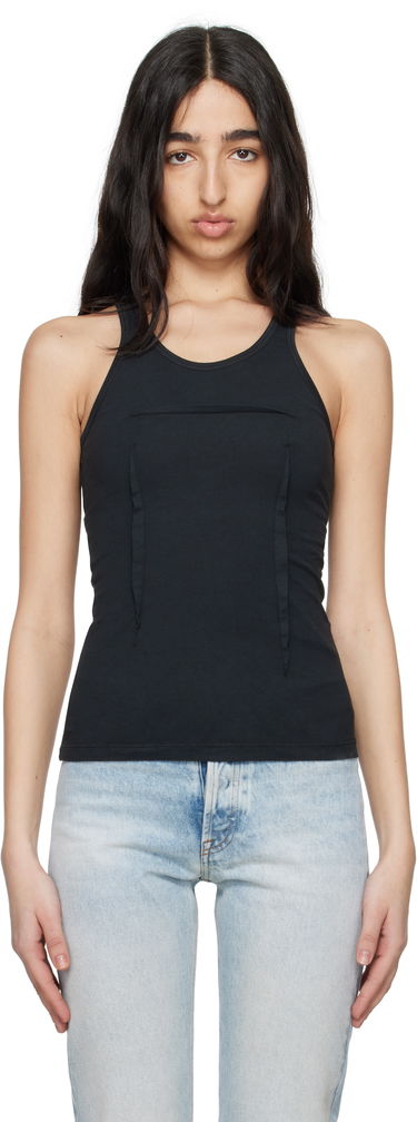 Tielko Maison Margiela MM6 Maison Margiela Heavy Cotton Jersey Tank Top Čierna | S62NL0051 M20108, 0