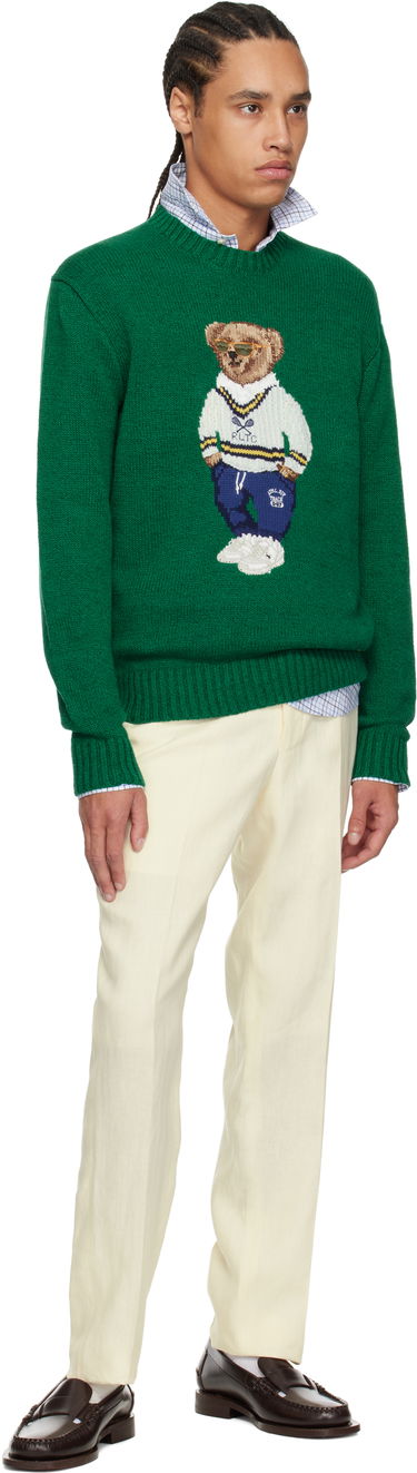 Sveter Polo by Ralph Lauren Ralph Lauren Polo Bear Knit Sweater Zelené | 710961155001, 3