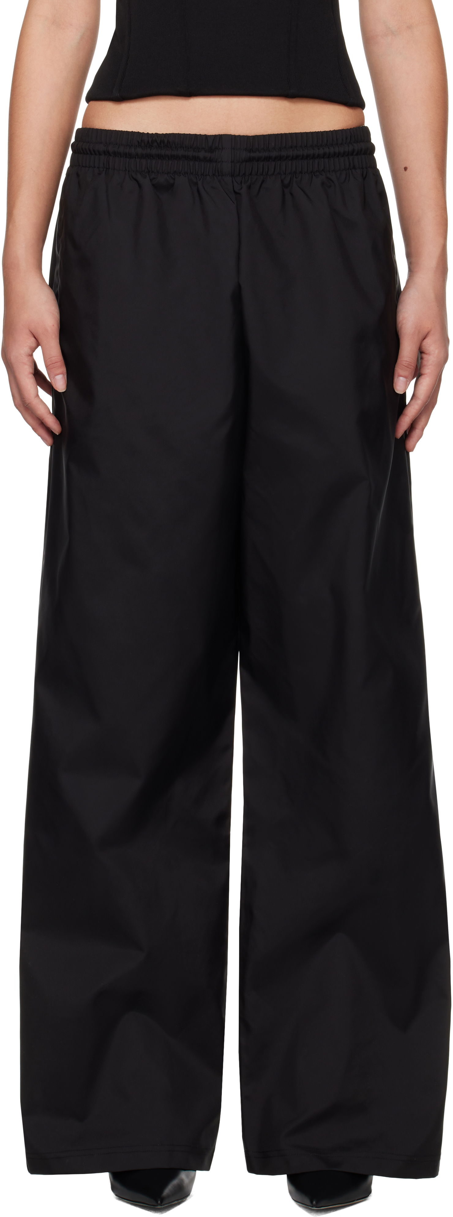 Tepláky WARDROBE.NYC WARDROBE.NYC Utility Track Trousers Čierna | W2225F24NY, 0
