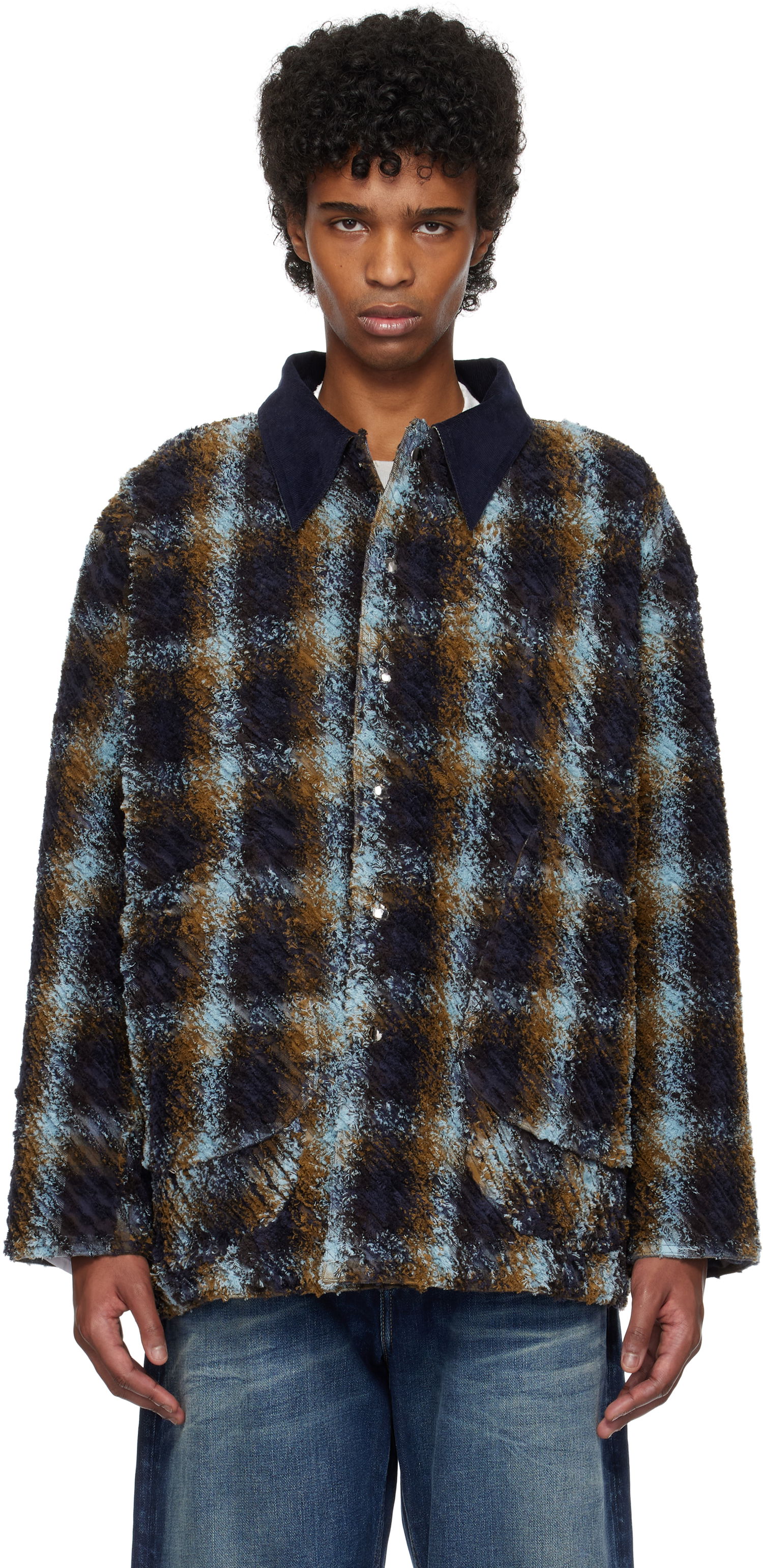 Bunda Collina Strada Collina Strada Plaid Fleece Stable Jacket Rôznofarebný | XX5007, 0