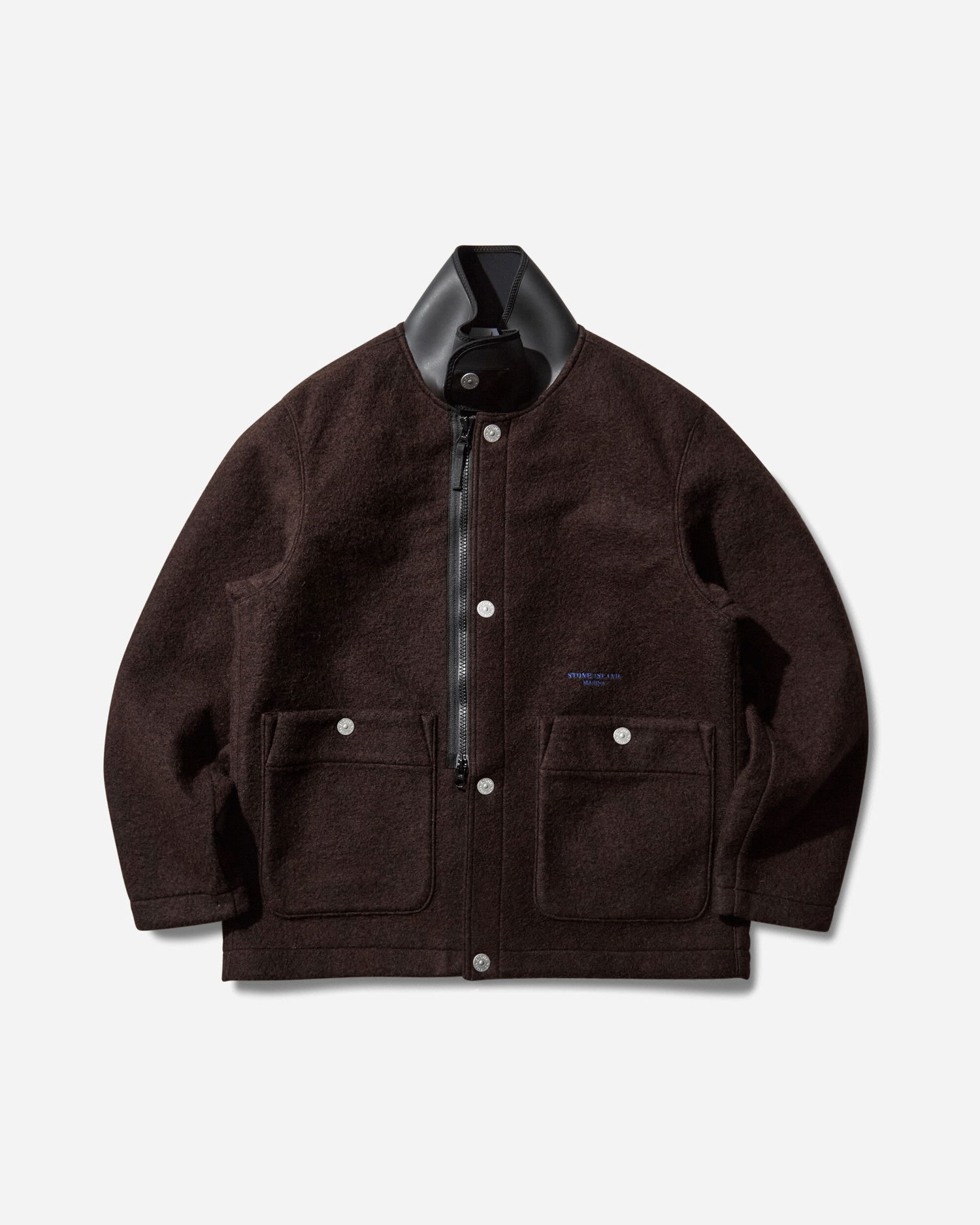 Bunda Stone Island Shell-Trimmed Brushed Wool Jacket Hnedá | K2S15-Q100020-S0X22 V007B, 1
