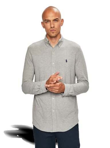 Košeľa Polo by Ralph Lauren Featherweight Mesh Shirt Šedá | 710654408019