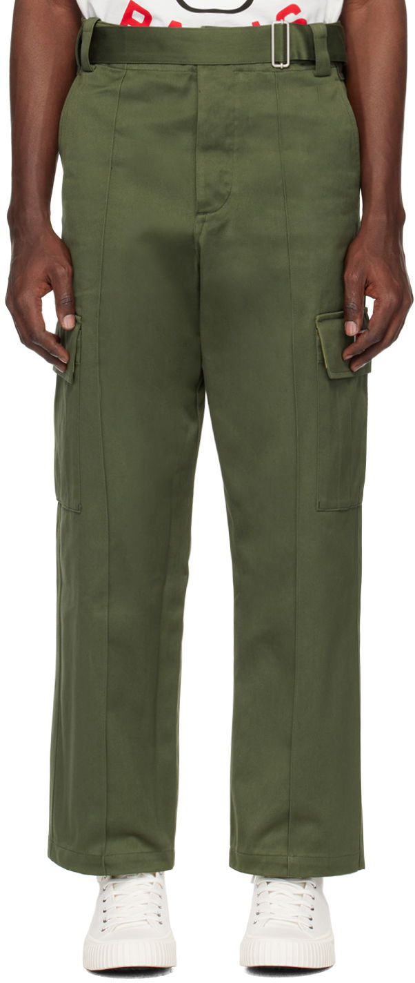 Green Belted Cargo Pants