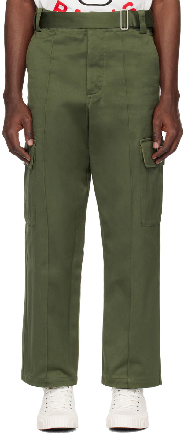 Cargo nohavice KENZO Green Belted Cargo Pants Zelené | FE58PA3759GF, 0
