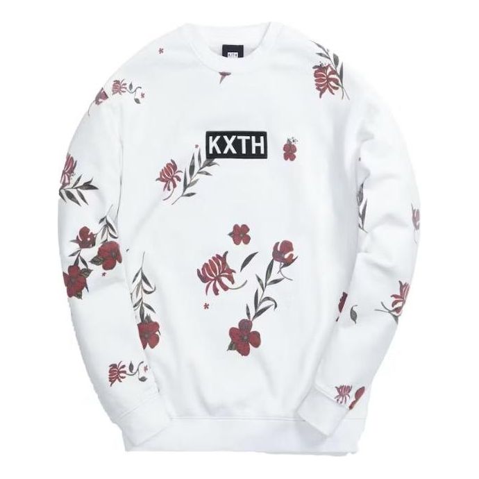 Sveter KITH Summer Floral Crewneck Biela | KH2703-101, 0