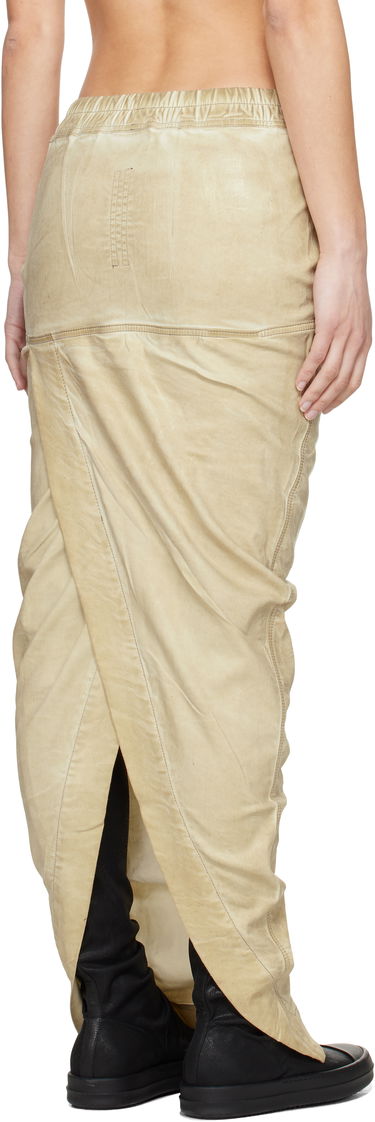 Sukňa Rick Owens Rick Owens DRKSHDW Hollywood Pull On Pillar Denim Maxi Skirt Béžová | DS01E3332 SCF, 2