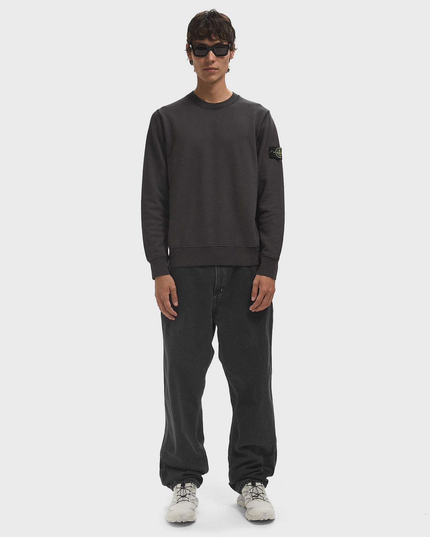 Mikina Stone Island Stone Island Crewneck Sweatshirt Čierna | K2S156100060S0051.V0062, 1