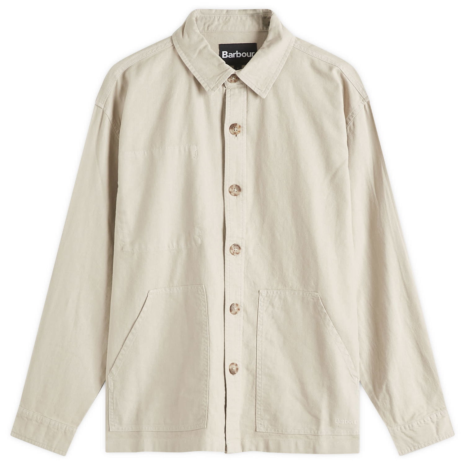 Košeľa Barbour Men's Heritage+ Linen Blend Overshirt, Size Large Béžová | MOS0421GY18, 0