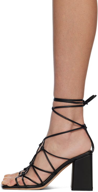 Doplnky Gianvito Rossi Gianvito Rossi Minas Heeled Lace-Up Sandals Čierna | G32145.85RIC.NAP, 2