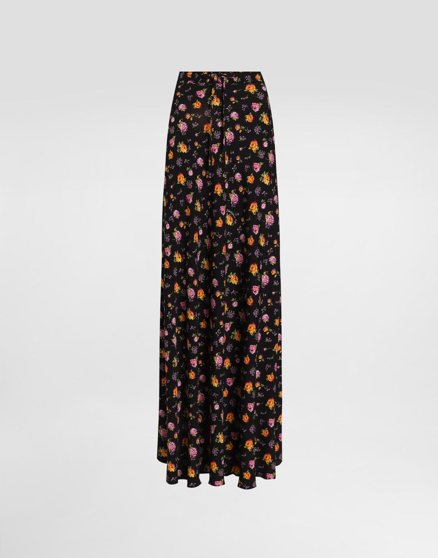 Sukňa Dolce & Gabbana Dolce & Gabbana Small Rose Bouquets-print Flared Charmeuse Skirt Rôznofarebný | F4DBJTFSA8DHN5XR, 0