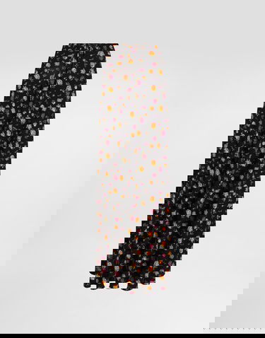 Sukňa Dolce & Gabbana Dolce & Gabbana Small Rose Bouquets-print Flared Charmeuse Skirt Rôznofarebný | F4DBJTFSA8DHN5XR, 0