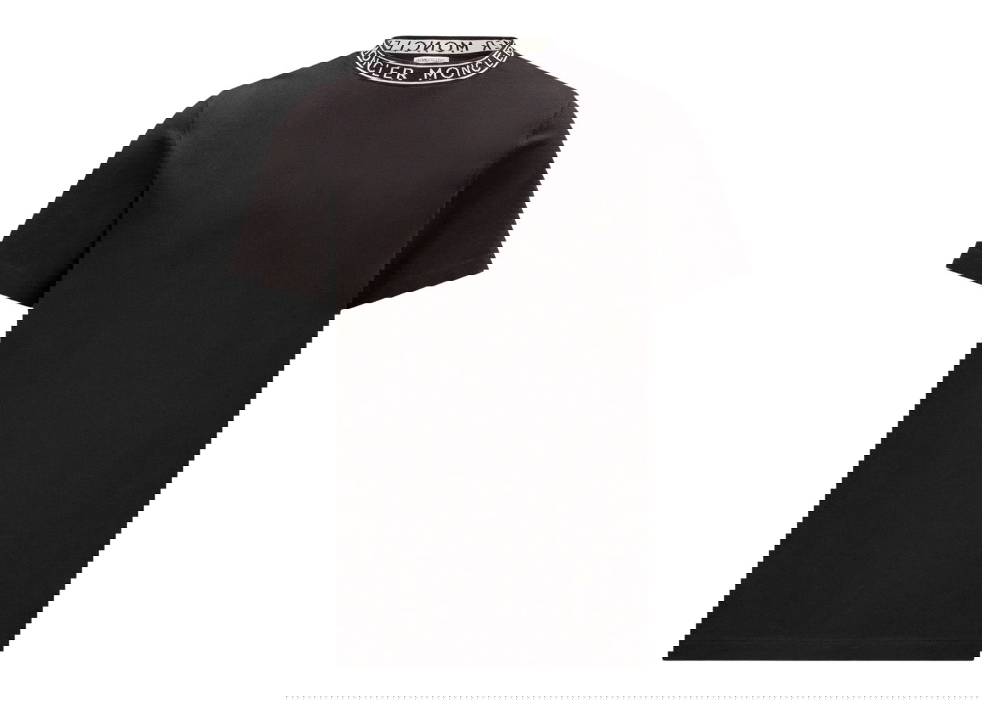 Tričko Moncler Logo Collar T-Shirt Čierna | I10918C000128390T999, 0