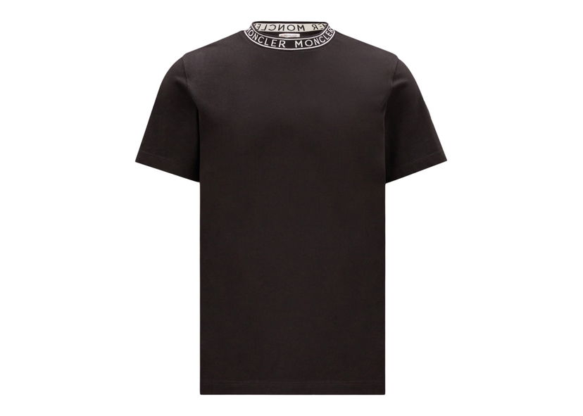 Tričko Moncler Logo Collar T-Shirt Čierna | I10918C000128390T999
