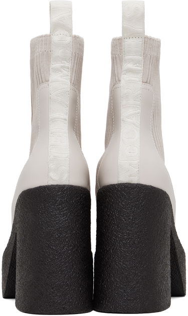 Tenisky a topánky Stella McCartney Skyla Heeled Sock Boots Biela | 810440E00195, 1