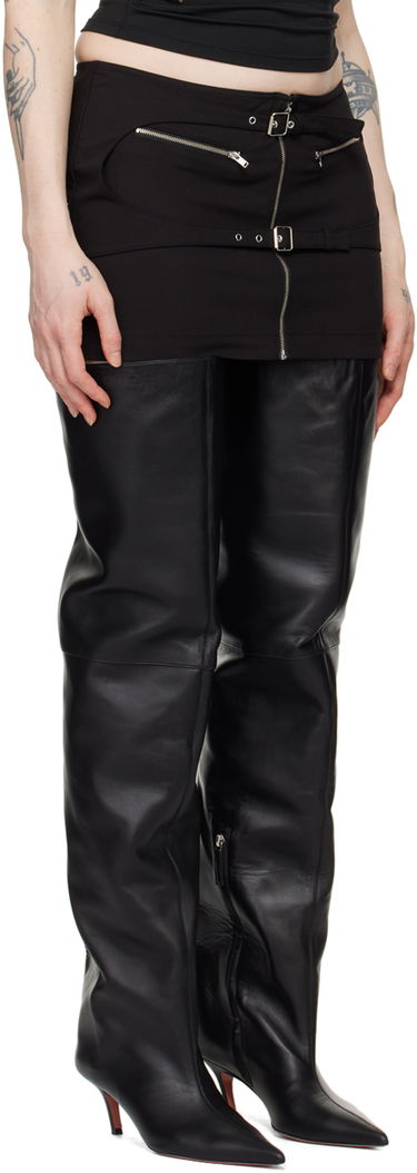 Sukňa Miaou Miaou Gianna Layered Miniskirt Čierna | 4063TWBLK, 1
