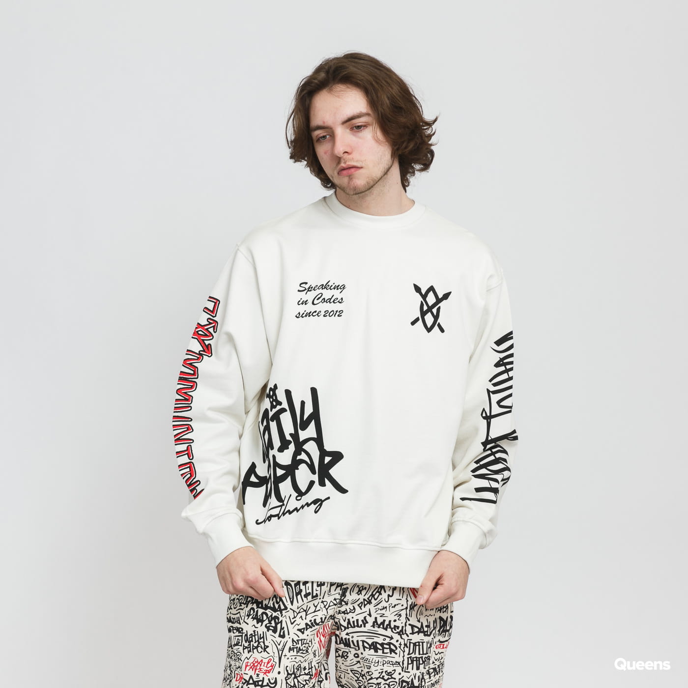 Mikina DAILY PAPER Marcus Sweater Biela | 2211087, 0