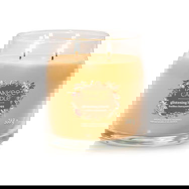 Sviečka Yankee Candle Signature Medium Jar 2 Wicks Glistening Leaves 368 g Oranžová | 43498, 0