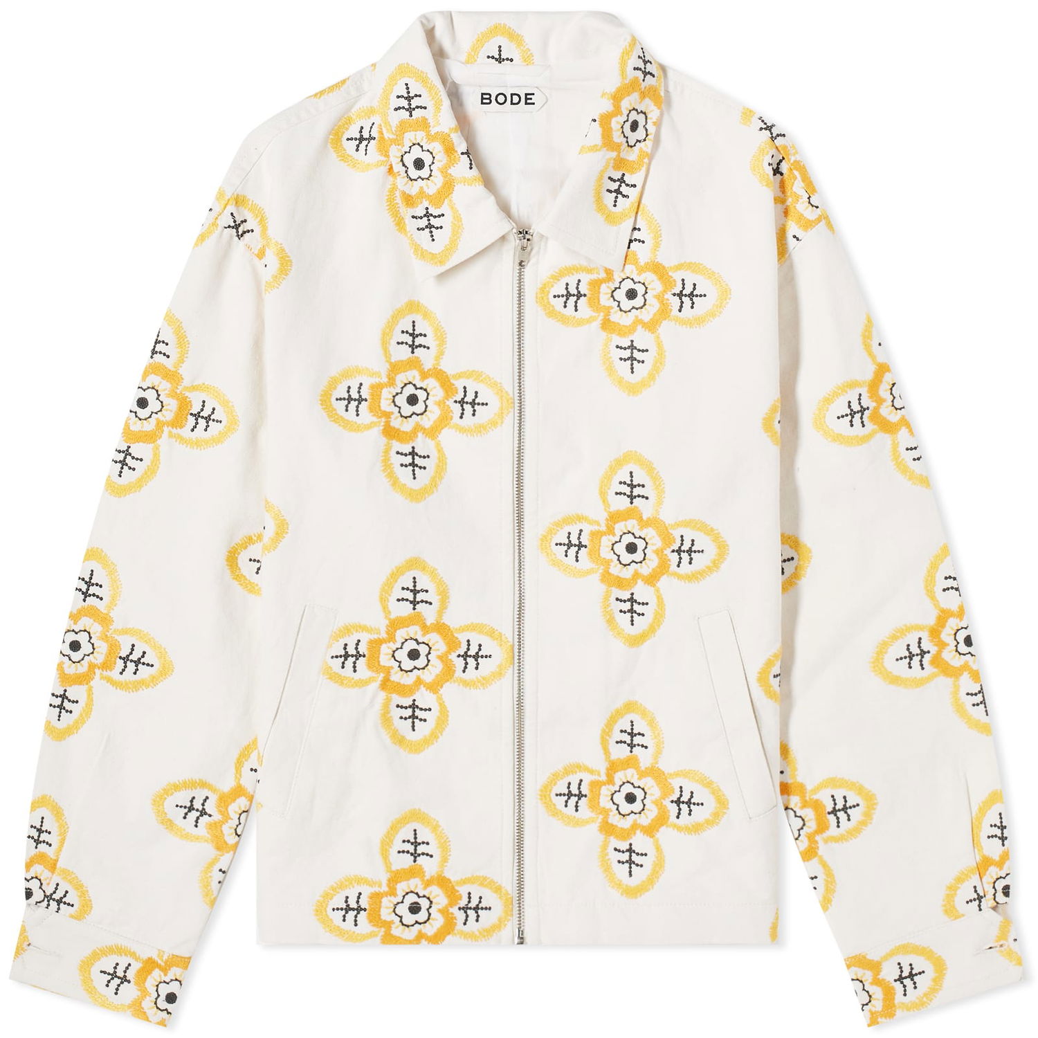 Bunda Bode Embroidered Buttercup Jacket Biela | MRF23OW007-WHT, 0
