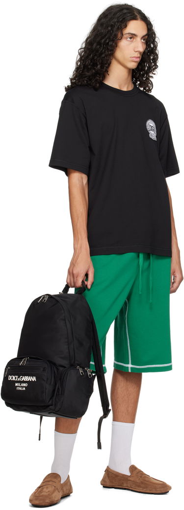 Šortky Dolce & Gabbana Embroidered-Logo Shorts Zelené | GP08BZG7NON, 3