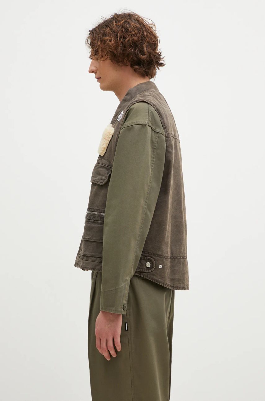 Vesta KENZO Khaki Mutlipocket Vest Hnedá | FE65VE0089GK, 1