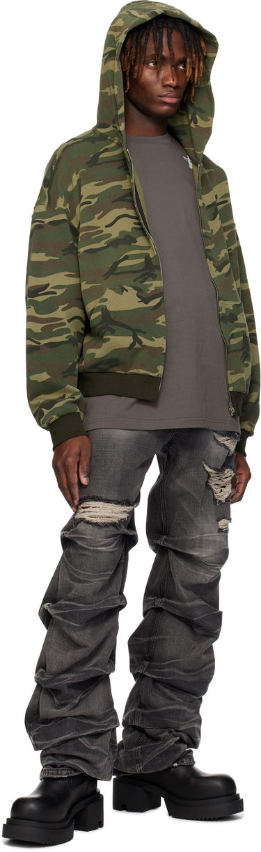 Džínsy We11done We11done Distressed Wrinkled Straight Leg Jeans Šedá | WD-DP0-25-319-M-BK, 3