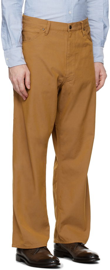 Nohavice BEAMS BEAMS PLUS Painter Trousers Hnedá | 3824-0250-791, 1