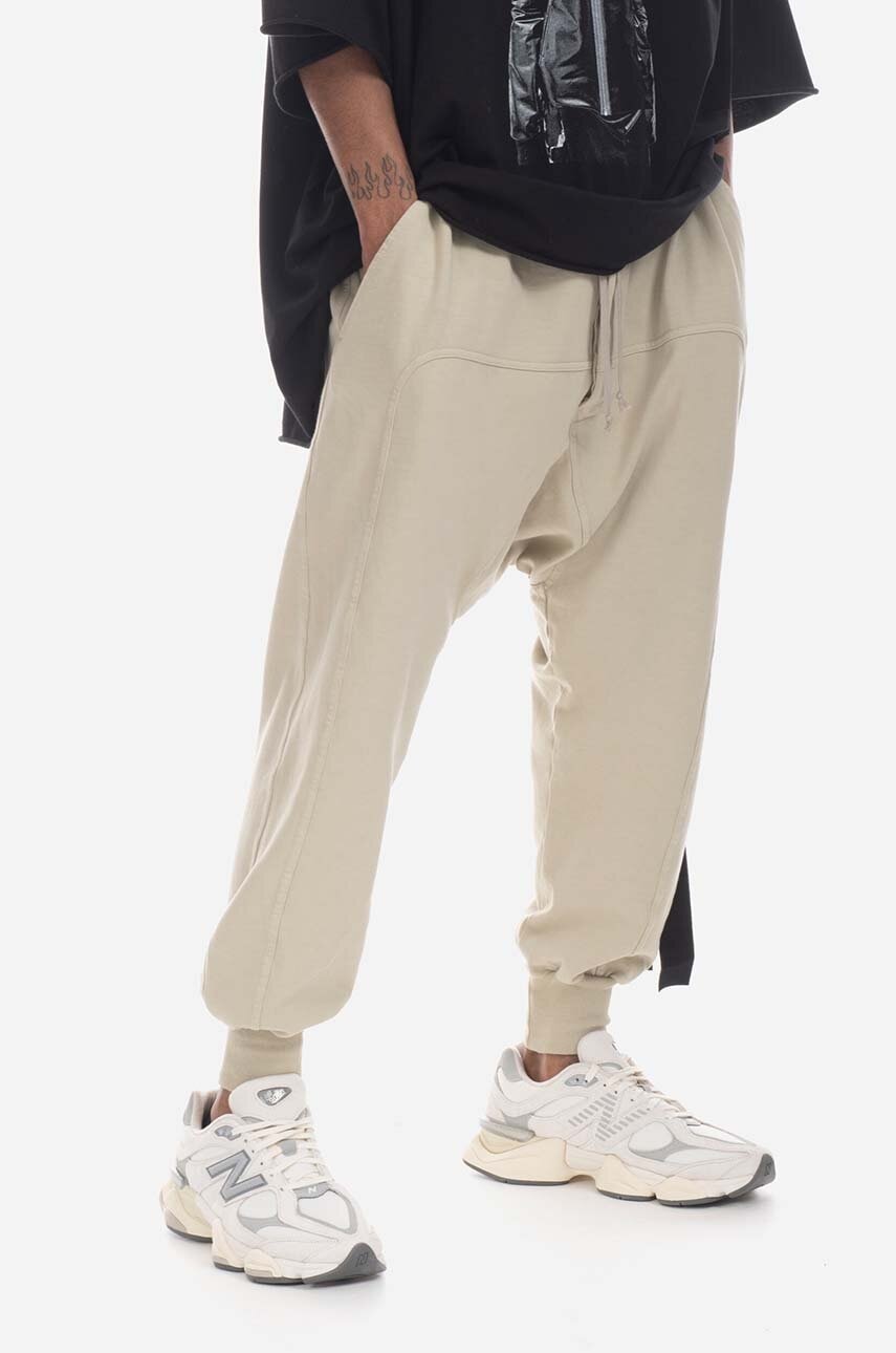 Tepláky Rick Owens Rick Owens DRKSHDW Drop-Crotch Sweatpants Béžová | DU01C6395.RIG.PEARL, 0