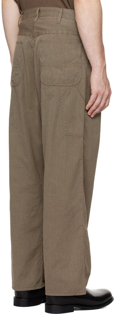 Nohavice BEAMS BEAMS PLUS Painter Trousers Hnedá | 3824-0246-791, 2