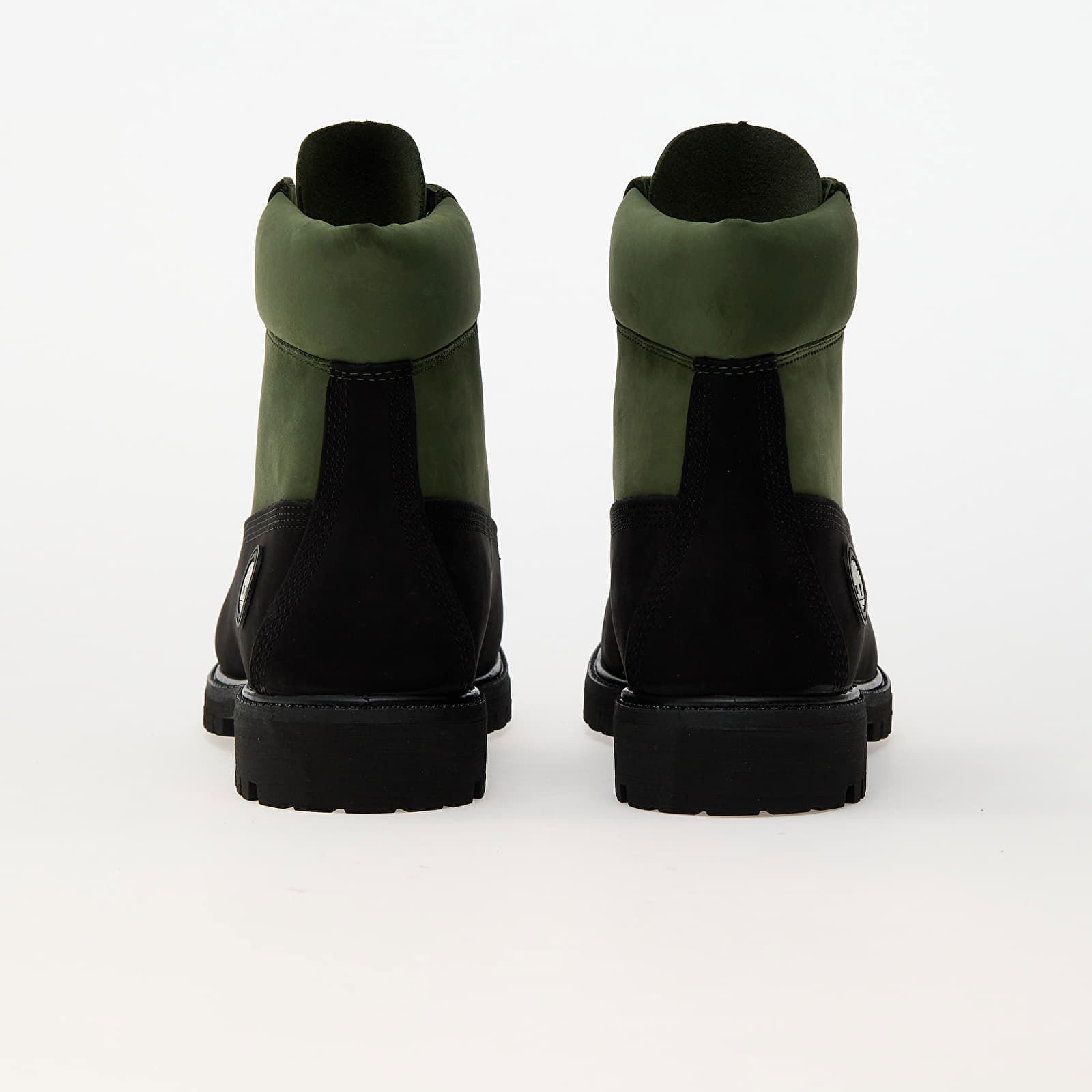 6 Inch Lace Up Waterproof Boot Black Nubuck/ Dark Green