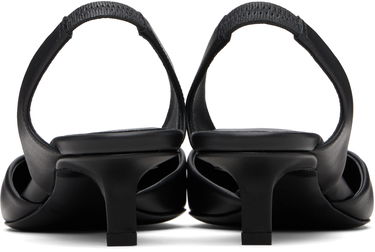 Starostlivosť o obuv Loulou de Saison Loulou de Saison Akila LDS Leather Slingback Heels Čierna | AKILA LDS, 1