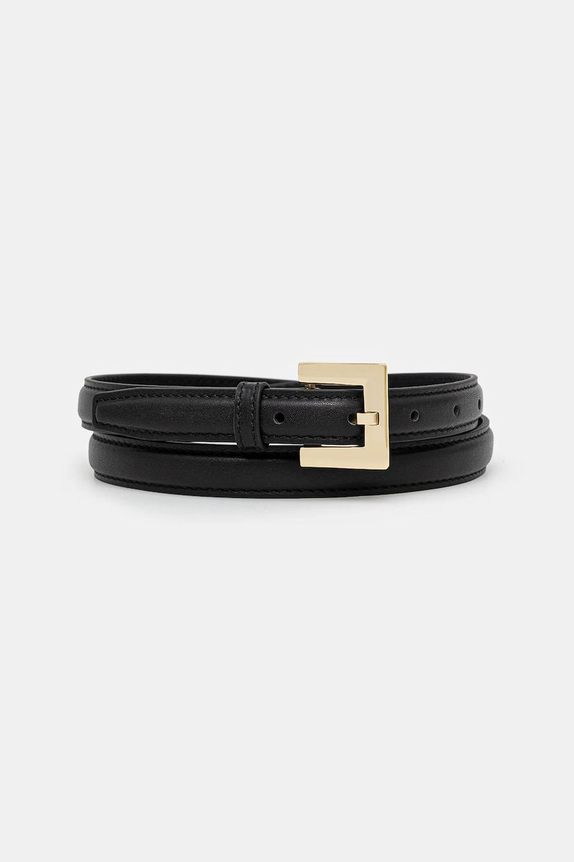 Opasok Anine Bing Anine Bing Nicola Leather Belt Čierna | A.12.2178