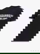 Navy Blue T-Shirt With Logo Print