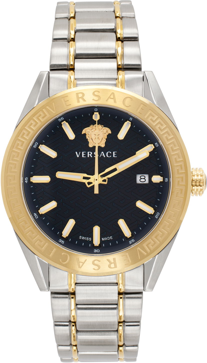 Hodinky Versace Watch With Silver & Gold Bracelet Metalická | VE6A00523